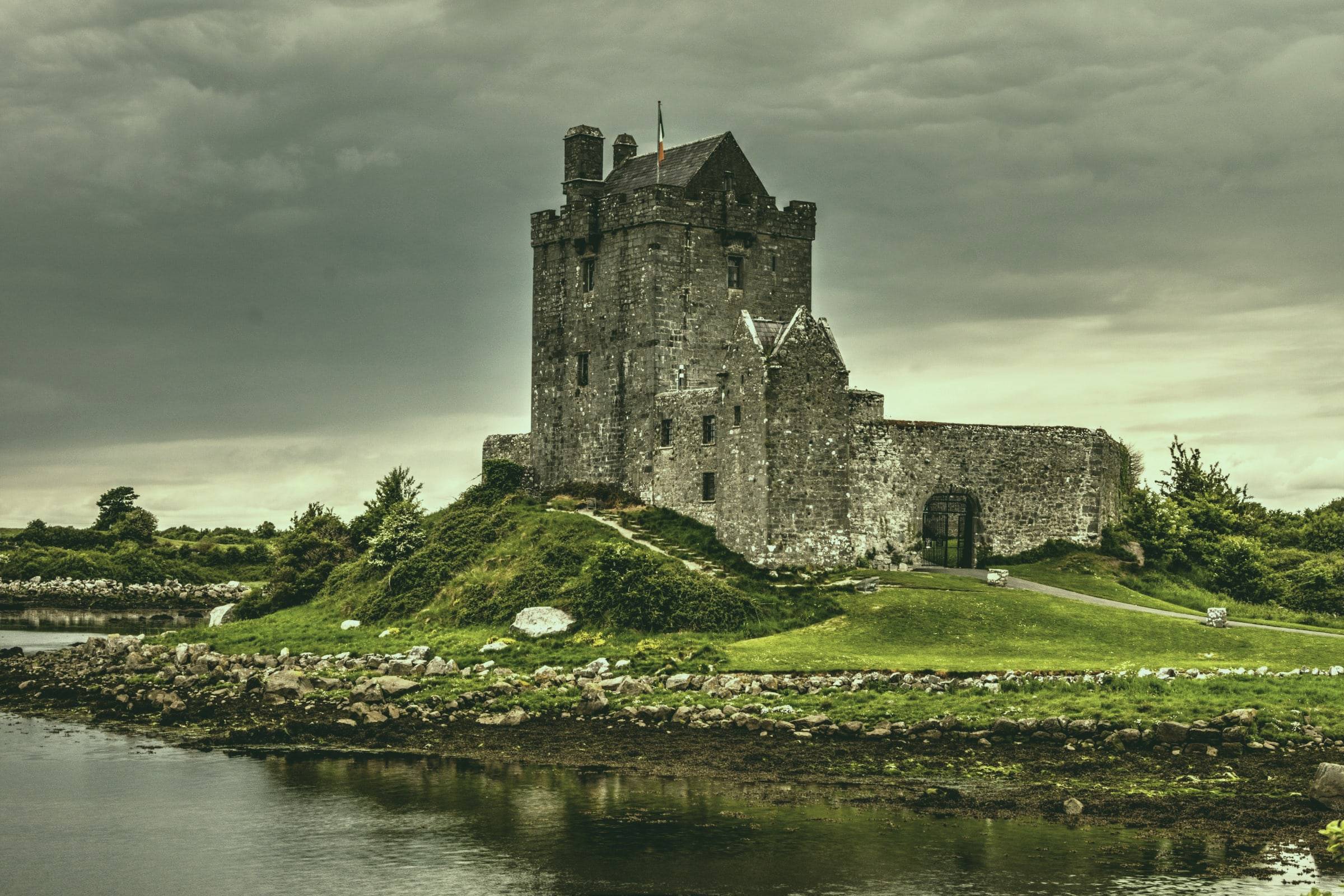 Dunguaire Castle on the shore of Galway Bay
